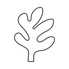 abstract modern organic shape doodle