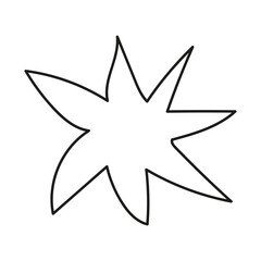 abstract modern organic shape doodle