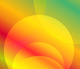 abstract circle geometric pattern background orange red yellow wallpaper