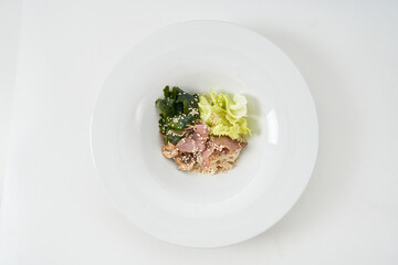 hot beef and vegetable salad