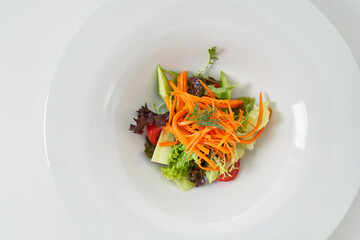 fresh vegetable salad. lots of vitamins