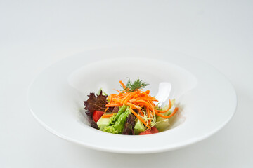 fresh vegetable salad. lots of vitamins