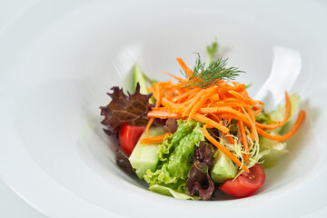 fresh vegetable salad. lots of vitamins