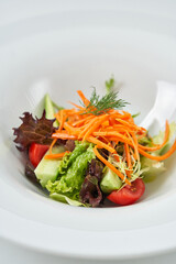fresh vegetable salad. lots of vitamins