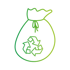 earth day go green gradient doodle