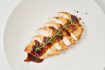 baked fish with teriyaki sauce