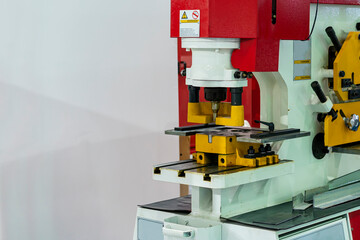 Compact hydraulic punch shear bender and notching machine for cutting various shape metal e.g....
