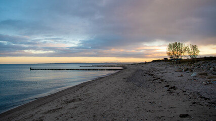sunset over the ocean