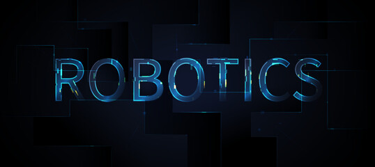 Robotic process automation technology background and vector picture 