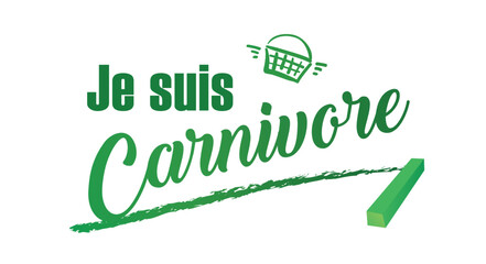 Fototapeta premium je suis carnivore