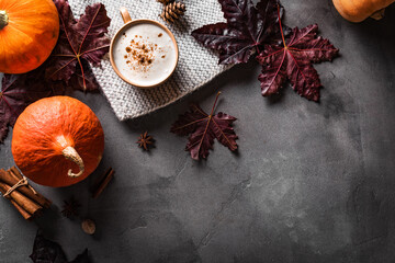 Autumn Pumpkin Spice Latte Coffee