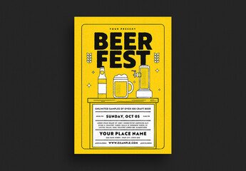 Edgy Beer Fest Event Flyer Layout