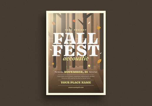 Fall Festival Event Flyer Layout