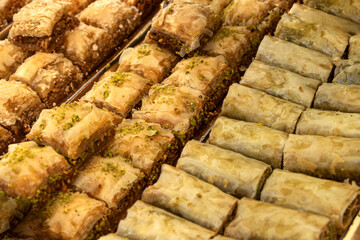 Arab cakes in a medieval market.