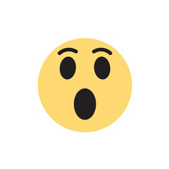 shocked face shock reaction emotion emoji vector