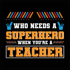best happy teacher day t shirt design vector