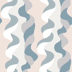 Abstract seamless pattern with wavy lines