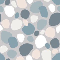 Abstract seamless pattern with round shapes