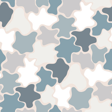 Seamless camouflage pattern in pastel colors