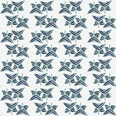 Seamless abstract floral background with leaves