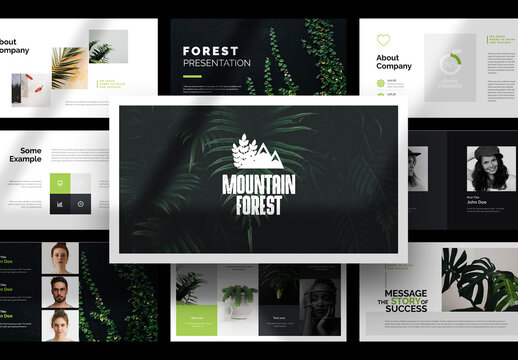 Mountain Forest Presentation Layout
