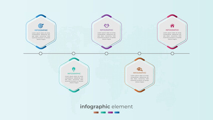 	
Modern business timeline infographic diagram
