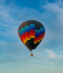Colorful hot air balloon. 