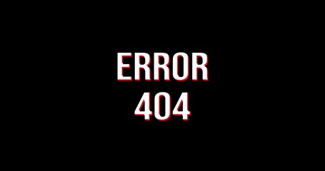 error 404. concept of minimal badge of wonder or fail and error