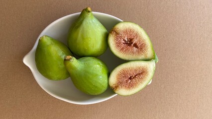 fresh figs autumn green fruits and vegetables