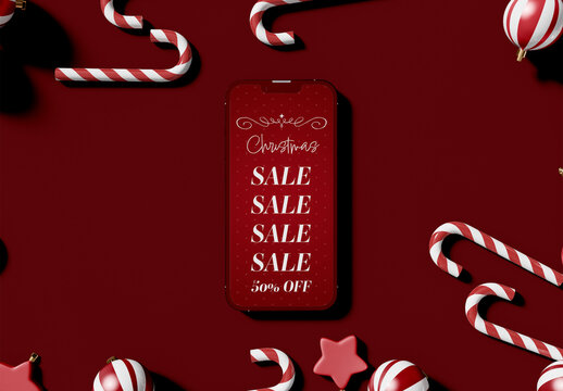 Christmas Phone Mockup