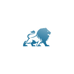 unique lion logo illustration