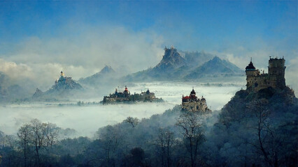 Fantasy Landscape of Castle