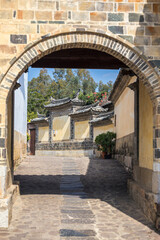 Fototapeta na wymiar ancient village building in yunnan China