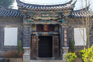 Fototapeta premium ancient village building in yunnan China