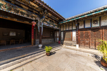 Fototapeta premium ancient village building in yunnan China