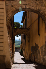 Alley With Arches In Famous Montepulciano