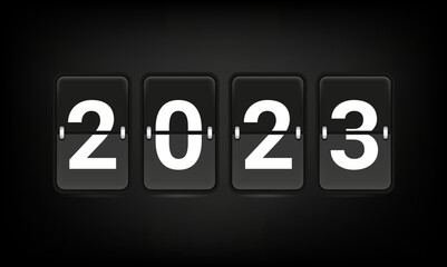 Happy New 2023 Year. Holiday vector banner
