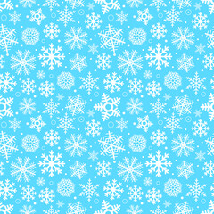 Christmas greeting card with snowflakes. Vector
