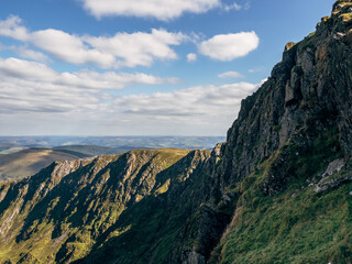 landscape in the mountains, Penygader, Wales