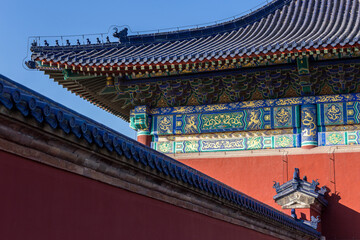 Fototapeta na wymiar Temple of Heaven ancient building in Beijing