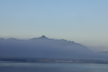 Island and land formations on the inside passage