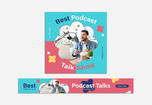 Podcast Web Banner Layout