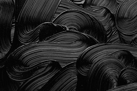 Abstract background black oil paint, abstract waves.