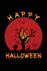 Happy Halloween t-shirt design for 2022