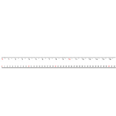 Length measurement scale chart.