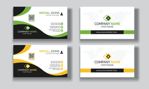 White minimal business cards, Modern business card design template, Simple business card template, Creative and professional business card design and Individual visiting cards.