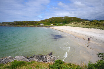Scotland Camusdarach beach sunny day
