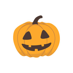 Vector Halloween illustration with Halloween pumpkin. Use for event invitation,discount voucher,advertising,greeting card,logo,packaging,textile,web.