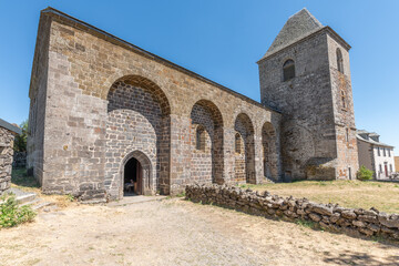 Church of Notre-Dame-des-Pauvres in village of Aubrac.