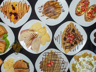 collage of a variety of food